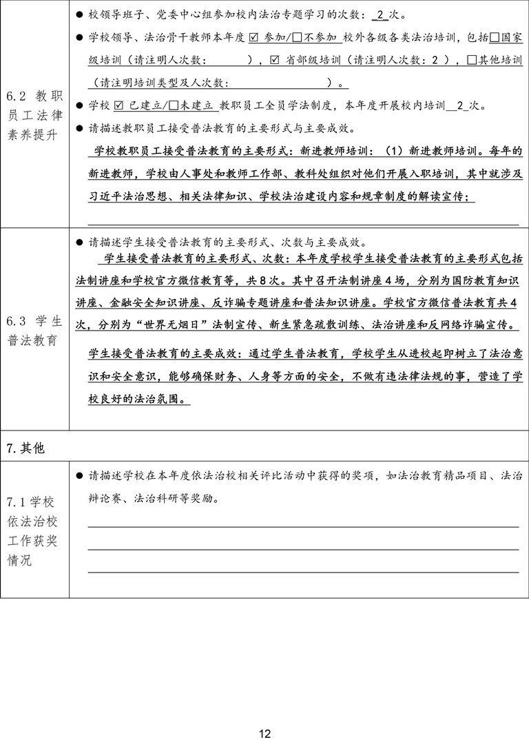 1-1-4上海民远职业技术学院依法治校年度报告表（2022-2023年度）-12拷贝