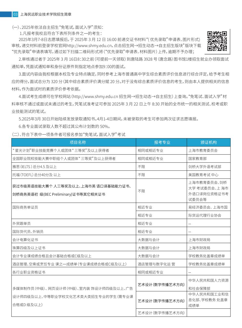 上海民远职业技术学院2025年依法自主招生简章(3)_03